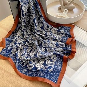 Boho Printed Silky Neck Kerchief